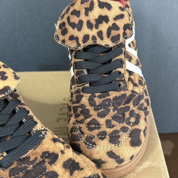 Streetwear Edgy Steve Madden Women Madrid Leopard Sneaker Size 7.5 Bujee Glam - Picture 14 of 16